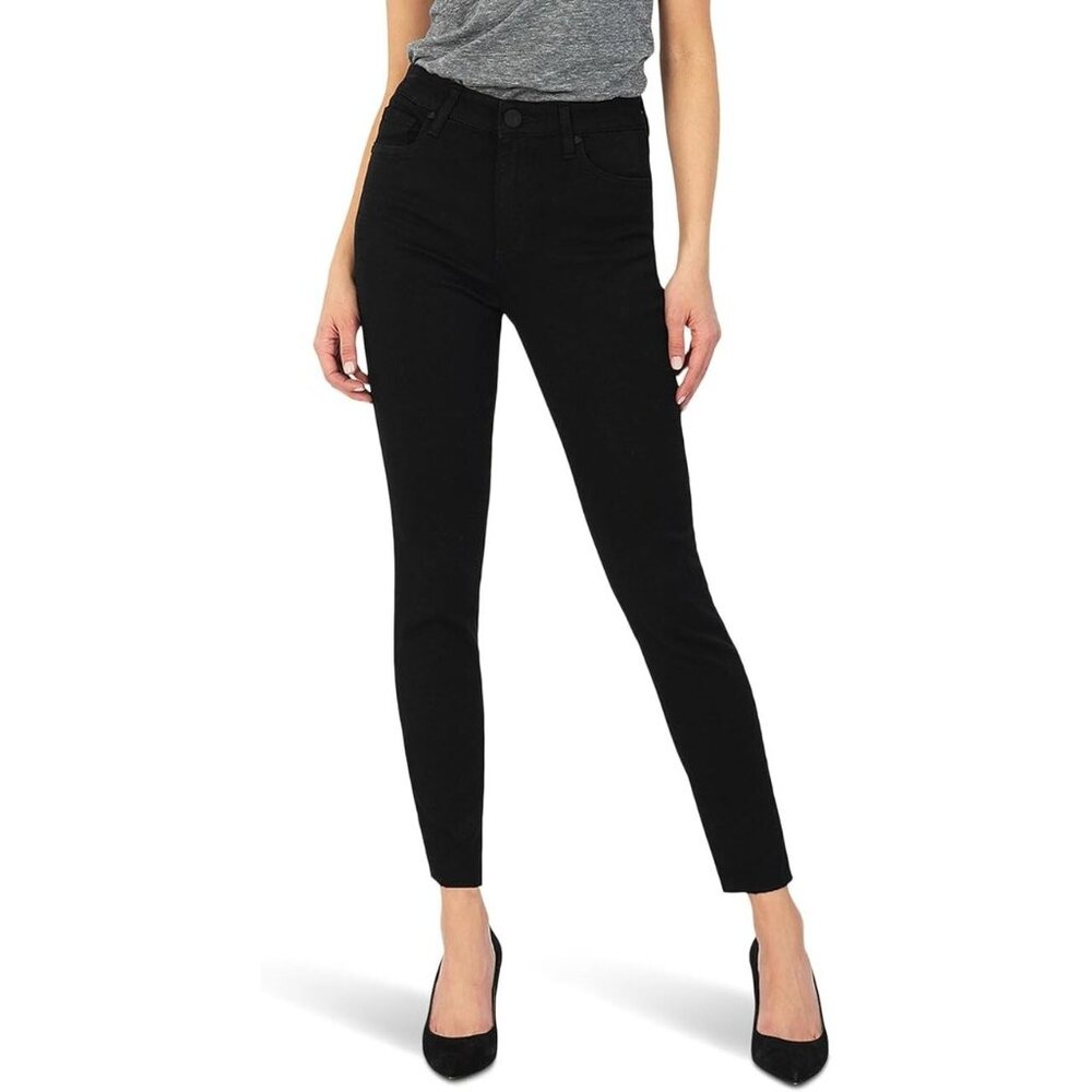 KUT FROM THE KLOTH Women Donna‎ High Rise Ankle Skinny Jeans Sz 4 Black 80-23